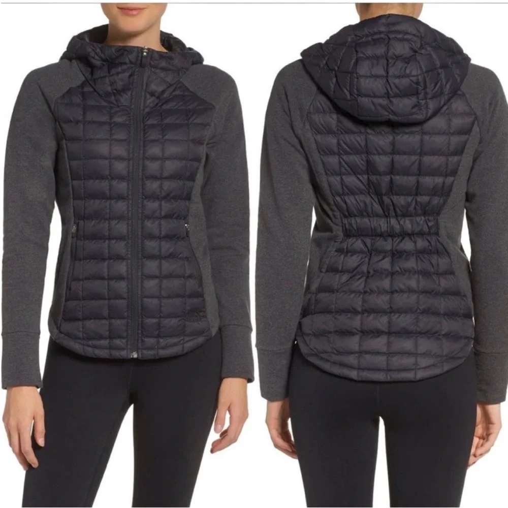 Women's The North Face‎ Endeavor Thermoball Black & Gray Hooded Jacket SZ S